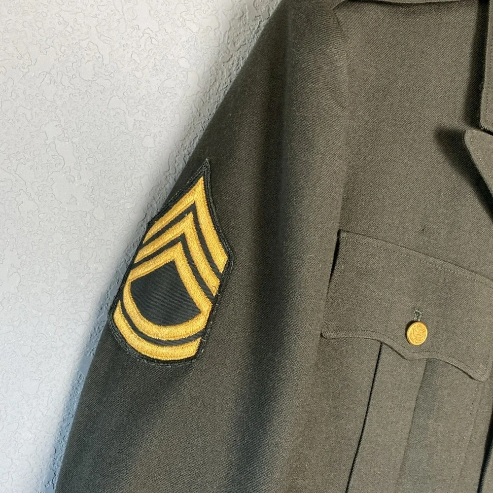 Vintage US‎ ARMY Class A Dress Uniform 38R w/pants 33x34